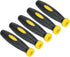 PATIKIL 2.4 Inch Rubber File Handle, 5 Pack File Cutting Tool File Handle Replacement Accessories for 0.2" Diameter File, Black Yellow...