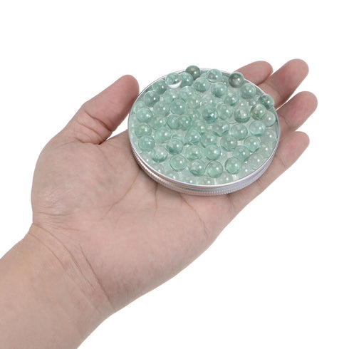 150pcs Glass Ball Boiling Stones 9mm Soda Lime Glass Beads for Bottle Shaking Mixing, Clear...