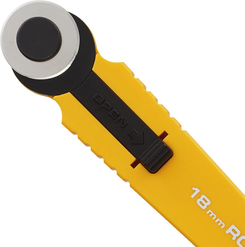 OLFA 18mm Rotary Cutter Replacement Blades, 2 Blades (RB18-2) - Stainless Steel Circular Rotary Fabric Cutter Blade for Crafts, Sewing, Quilting, ...