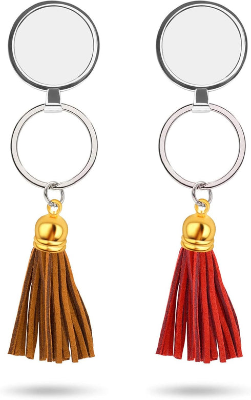 Aylifu 50pcs Golden Plated Glue-in Barrel End Caps Tassel End Caps Clasps Connectors Leather Cord Findings Kit for DIY Art Tassel Necklace Jewelry...