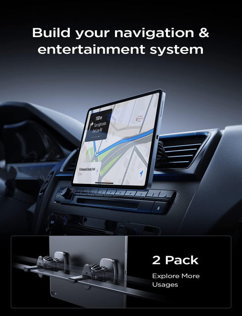 LISEN 2 Pack Magnet for Phone Car Mount Magnetic Phone Holder for Your Car Vent 6 Military Magnets Vent Cell Phone Holder Mount for Car Plate Fit ...