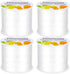 PAXCOO 4 Rolls Elastic String for Bracelets, Stretch Magic Elastic String Bead Cord Jewelry Thread for Bracelet, Necklaces, Clay Beads, Pony Beads...