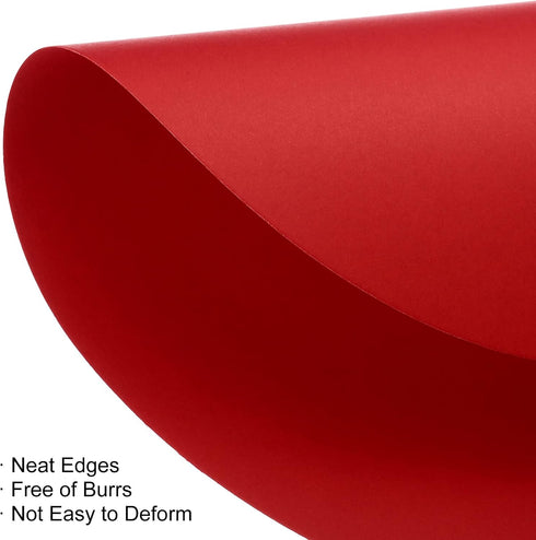 PATIKIL 5.9-inch Round Cardboard Paper, 50 Pcs Blank Disc Circles Slices for Party Decorations DIY Craft Arts Drawing Painting Writing, Red...