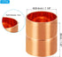 PATIKIL 1-1/8 Inch ID Copper Coupling Fittings, 4 Pcs Rolled Tube Stop Straight Pipe Fitting Welding Joint for HVAC Air Conditioning Plumbing Refr...