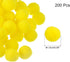PATIKIL Wool Felt Balls Beads Wool Woolen Fabric 15mm Bright Yellow for Home Crafts Handcrafts Project DIY Pack of 200...