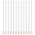 PATIKIL 12Ga x 5.9 Inch Stainless Steel Dispensing Needle Tips, 12Pcs Metal Glue Needle Tube Blunt Tips Luer Lock for Thick Glue Ink Lab, Silver...