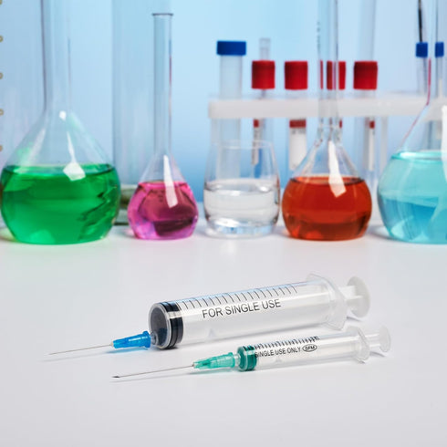 PATIKIL 27Ga x 1.5 Inch Dispensing Needle Tips, 10Pcs Stainless Steel and Plastic Glue Needle Tube Blunt Tips with Luer Lock for Glue Oil Applicat...