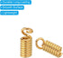 PATIKIL Cord End Caps, 100Pcs 3x7mm Metal Spring Coil End Tips Crimp Terminators Caps for Jewelry Making Bracelets Necklace DIY Crafting, Rose Gol...