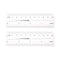 2pcs Film Flexible Ruler 4 Inch 0.1mm Scale PET Plastic Folding Straight Ruler Calibration Soft Ruler Measuring Tool for Factory, Transparent...