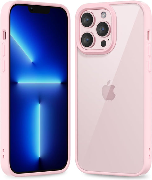 oakxco Thin Slim Clear case for iPhone 13 Pro Max, Transparent Hybrid Hard Shell Plastic & Soft Silicone Rubber Bumper, Non-Yellow Acrylic Protect...