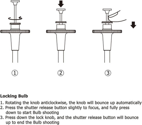 JJC Mechanical Shutter Release Cable Cord with Bulb-Lock for Fuji Fujifilm X-T5 X-T4 X-T3 X-T50 X-T30 II X-M5 X-PRO3 X100VI X100V X-T2 X-T20 X100F...