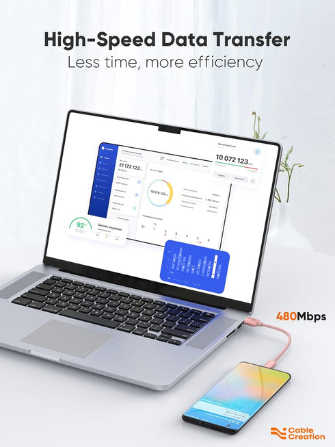 CableCreation USB C to USB Cable Short 6 inch Durable USB C to USB A Short USB C Cable Fast Charging 3A 480Mbps Data USB A to USB C for Power Bank...