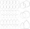 60pcs Hoop Earrings for Jewelry Making,Earring Finding Hoop Hypoallergenic Teardrop Hexagon Round Earring Hoop Open Bezel Pendant Frame for DIY Ea...