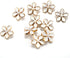 20 pcs White Enamel Plumeria Metal Sewing Shank Buttons for Coats -23mm -7/8"...