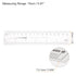2pcs Film Flexible Ruler 6 Inch 0.5mm Scale PET Plastic Folding Straight Ruler Calibration Soft Ruler Measuring Tool for Factory, Transparent...
