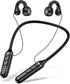 kurdene Open Ear & Neckband Bluetooth Headphones,100H Extra Long Playtime Stereo Wireless Neckband Earbuds with Mic Noise Cancelling,TF Card Socke...