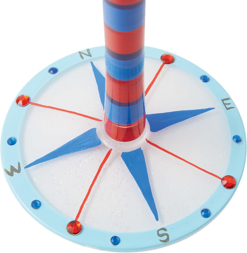 Enesco Lolita Designs Nautical Light House Hand-Painted Artisan Wine Glass, 15 Ounce, Multicolor...