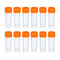 PATIKIL 5mL Plastic Test Tubes, 12 Pack Frozen Container Storage Screw Cap for Lab Laboratory Science, Clear...