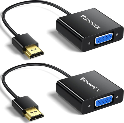 FOINNEX HDMI to VGA Adapter, HDMI to VGA Converter HDMI Male to VGA Female Adaptador for Computer, Desktop, Laptop, PC, Monitor, Projector, HDTV, ...