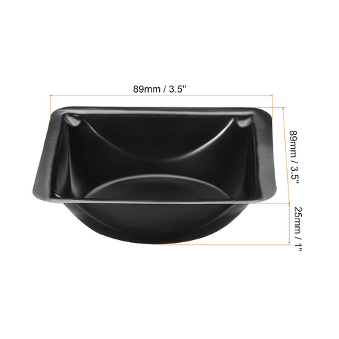 PATIKIL Square Weigh Boats, 10 Pack Plastic Medium Scale Trays Powder Dispenser for Weighing Mixing, Black...