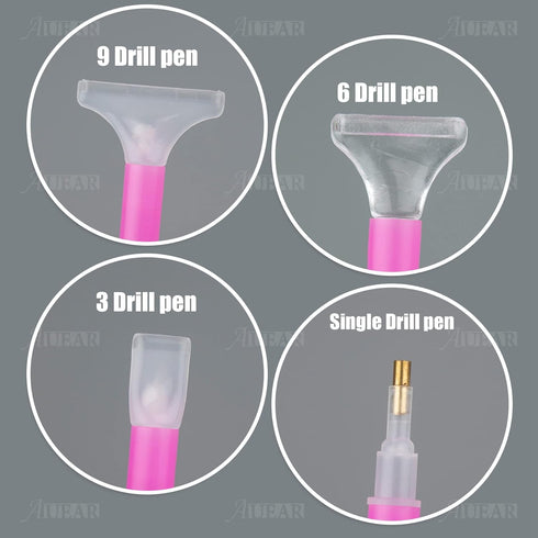 AUEAR, 8 Pack 5D Art Embroidery Pen Set Tools for DIY Craft Decoration......