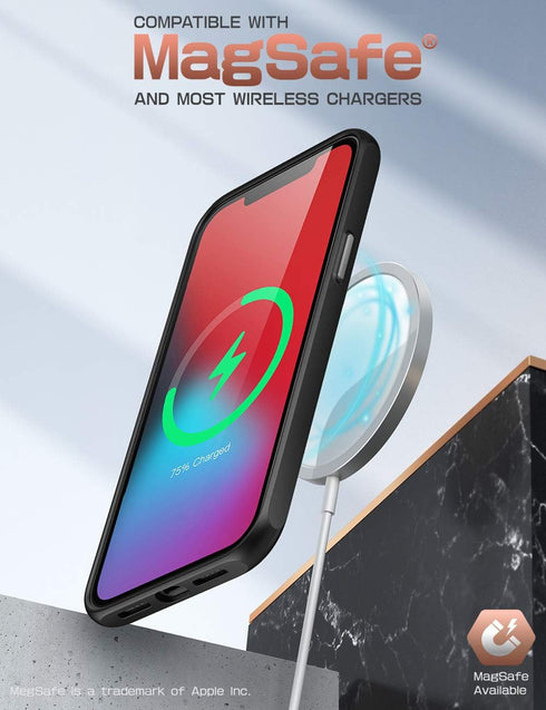 SUPCASE Unicorn Beetle Style Series Case Designed for iPhone 12 Mini (2020 Release) 5.4 Inch , Premium Hybrid Protective Clear Case (Black)...