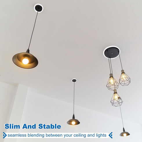 PATIKIL Goof Rings Inner Diameter 3.98", Outer Diameter 5.51", 8 Pcs Metal Goof Rings Cover Recessed Light Trim for Ceiling Wall Fixtures Can Ligh...