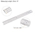 2Pcs Stainless Steel Ruler 20cm/8" Length x 1/36" Thick x 1" Wide Inch and Metric Straight Edge Measuring Tools for Woodworking Painting Craft, Si...