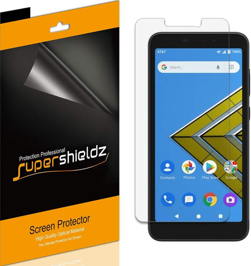 Supershieldz (6 Pack) Designed for AT&T Radiant Core and Cricket Icon Screen Protector, High Definition Clear Shield (PET)...