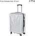 PATIKIL Universal Luggage Protector with Fastener 20 Inch, 2 Pack Portable Clear PVC Antistatic Waterproof Dust Cover for Suitcase, Transparent...