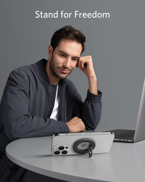 Anker Magnetic Phone Grip (MagGo), 610 Phone Ring Holder, Adjustable Kickstand, Only for iPhone 14/14 Pro/14 Pro Max/14 Plus/13/13 Pro/13 Mini/13 ...