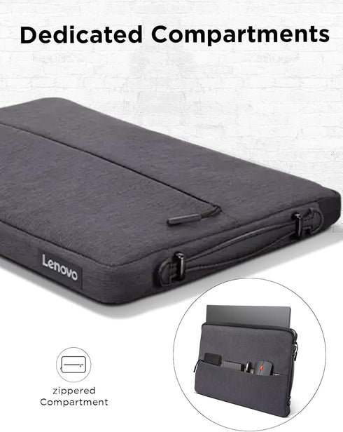 Lenovo Urban Laptop Sleeve 13 Inch for Laptop/ Notebook/Tablet Compatible with MacBook Air/Pro Water Resistant - Charcoal Grey...