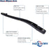 Rear Wiper Arm Blade Set for Dodge Magnum 2005-2008, for Dodge Nitro 2007-2009, for Chrysler 300C 2005-2008 Rear Windshield Wiper Arm Blade Assemb...
