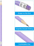 PATIKIL Round Pencils, 48 Pack HB Graphite Pencils with Eraser Wood Pencils Cute Pencil for Classroom Teacher Office Supplies, Purple...