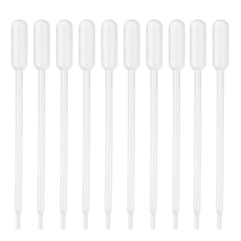 PATIKIL 0.3ml Pipettes Dropper, 60pcs Plastic Pipettes Disposable Pipette Transfer Pipette Calibrated Plastic Eye Dropper with Scale for Science L...