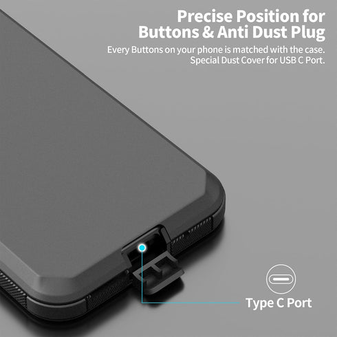 Jiunai for Moto G Power 2021 Case, 3-Piece Heavy Duty Armor Shockproof Tough Hybrid Dual Layer Drop Protection Bumper Rugged Matte Protective Phon...