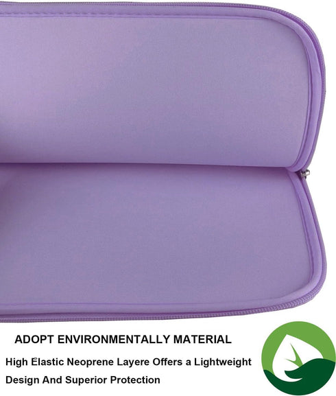 15.6 Inch Laptop Sleeve, Resistant Neoprene Notebook Computer Pocket Case/Tablet Briefcase Carrying Bag Compatible for Asus/Dell/Fujitsu/HP/Sony/T...