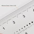 2pcs Film Flexible Ruler 6 Inch 0.5mm Scale PET Plastic Folding Straight Ruler Calibration Soft Ruler Measuring Tool for Factory, Transparent...