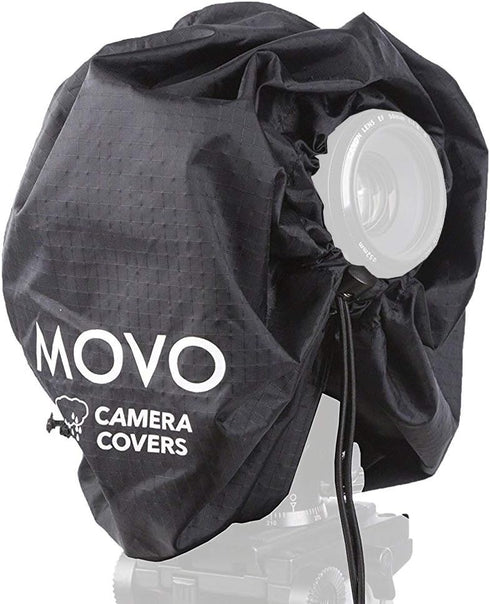 Movo CRC11 Camera Rain Coat Rain Cover for DSLR Cameras and Mirrorless Cameras and Lens (Junior Size: 11" x 14.5")...