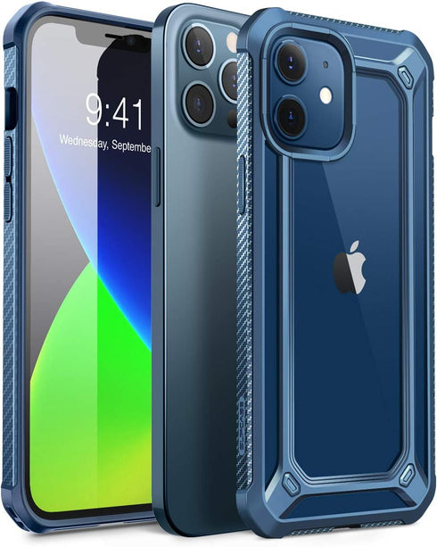 SupCase Unicorn Beetle EXO Series Case for iPhone 12 / iPhone 12 Pro (2020 Release) 6.1 Inch, Premium Hybrid Protective Clear Bumper Case (Aqua)...