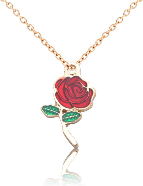 Aylifu 30pcs Enamel Rose Flower Charm Pendant for DIY Jewellery Necklace Bracelet Earring Crafts, 3 Styles...