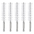 5Pcs Nylon Bore Brush 19mm Dia Cleaning Twisted Wire Brush Tube Pipe Cleaner with Handle 1/4 Inch Hex Shank for Tubes, Ports, Bearings...