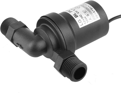 DC Solar Brushless ,DC 12V Submersible Pump Solar Hot Booster Pump for Water Circulation System,8L/min 1/2'' Thread,55? High Temperature Resistanc...