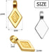 Glue on Bails, 100pcs Metal Small Pendant Bails Glue on Bails Flat Rhombic Pad Bails for Pendants Necklace Earring Jewelry Scrabble Making Craft S...