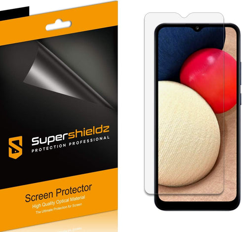 Supershieldz (6 Pack) Designed for Samsung Galaxy A02s Screen Protector, High Definition Clear Shield (PET)...