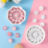 PAGOW 50pcs Cute Flower Shank Pearl Sewing Buttons 18mm(Pink,White)...