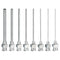 PATIKIL 10/12/14/16/18/20/22/24Ga x 1.5 Inch Stainless Steel Dispensing Needle Tips, 8Pcs Metal Glue Needle Tube Blunt Tips Luer Lock for Thick Gl...