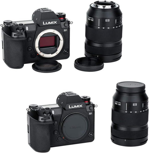 (2 Packs) Body Cap and Rear Lens Cap Kit for Leica L Mount Cameras and Leica L Mount Lens, fit Panasonic S5II DC-S5M2 S1 S1R S1H DC-S5 Leica SL (T...