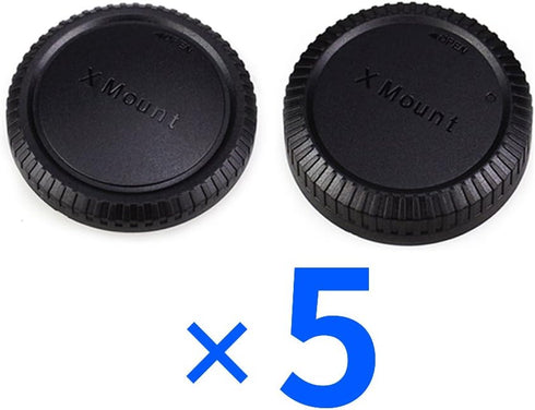 Camera Rear Lens Cap & Body Cap Cover for Fuji Fujifilm X Mount Camera X-T30 X-T20 X-T10 X-E4 X-T4 X-T3 X-PRO3 X-PRO2 X-S10 X-A10 X-A7 X-A5 X-T200...