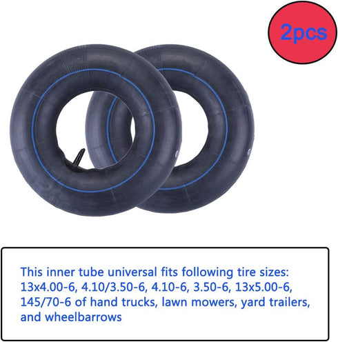 Wadoy 13X5.00-6 Inner Tube Replacement Tire Tube 13X4.00-6,4.10 3.50-6,145/70-6?3.50/4.00-6 with TR13 Straight Valve Stem for Wheelbarrows, Mowers...